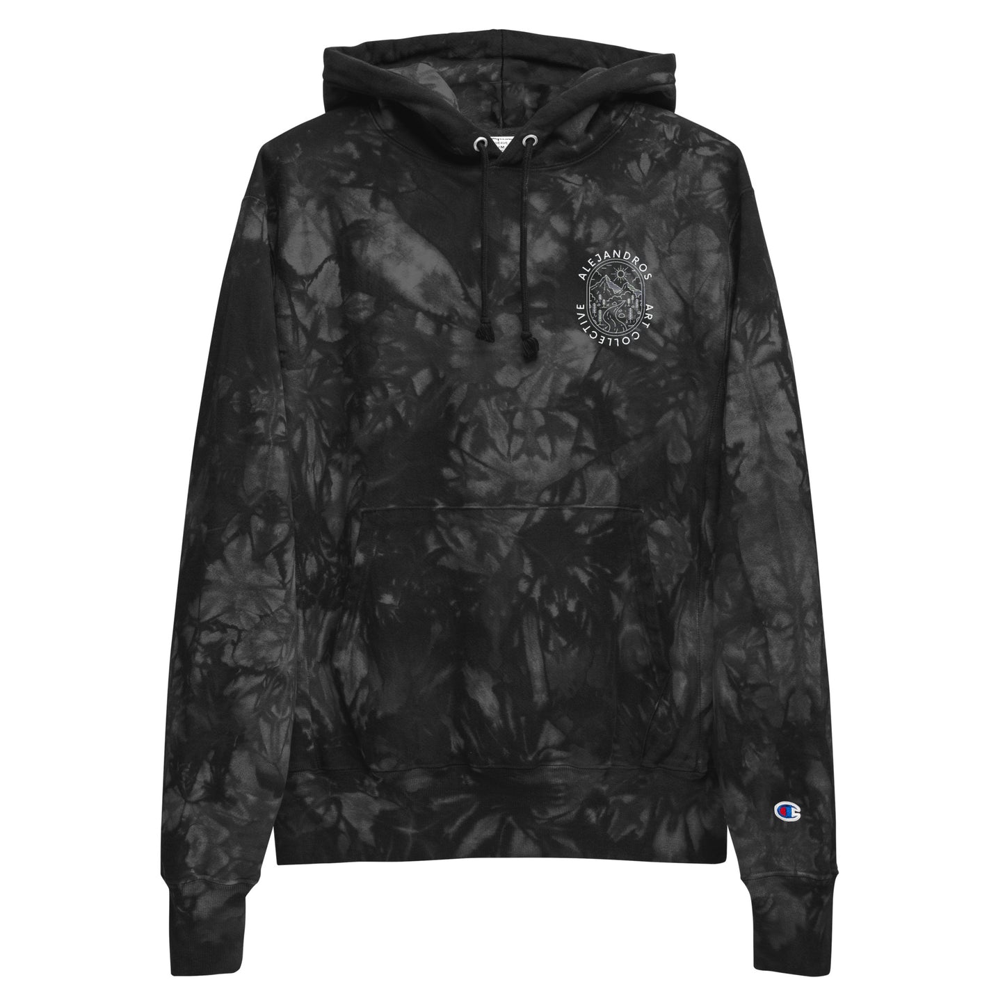 Alejandro's Art Collective x Champion tie-dye hoodie